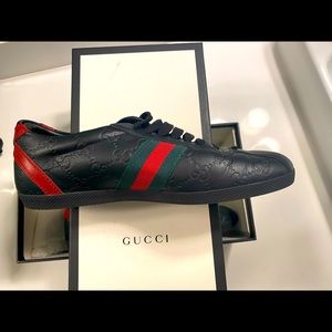 Gucci Leather Low Top Sneaker Size 38+